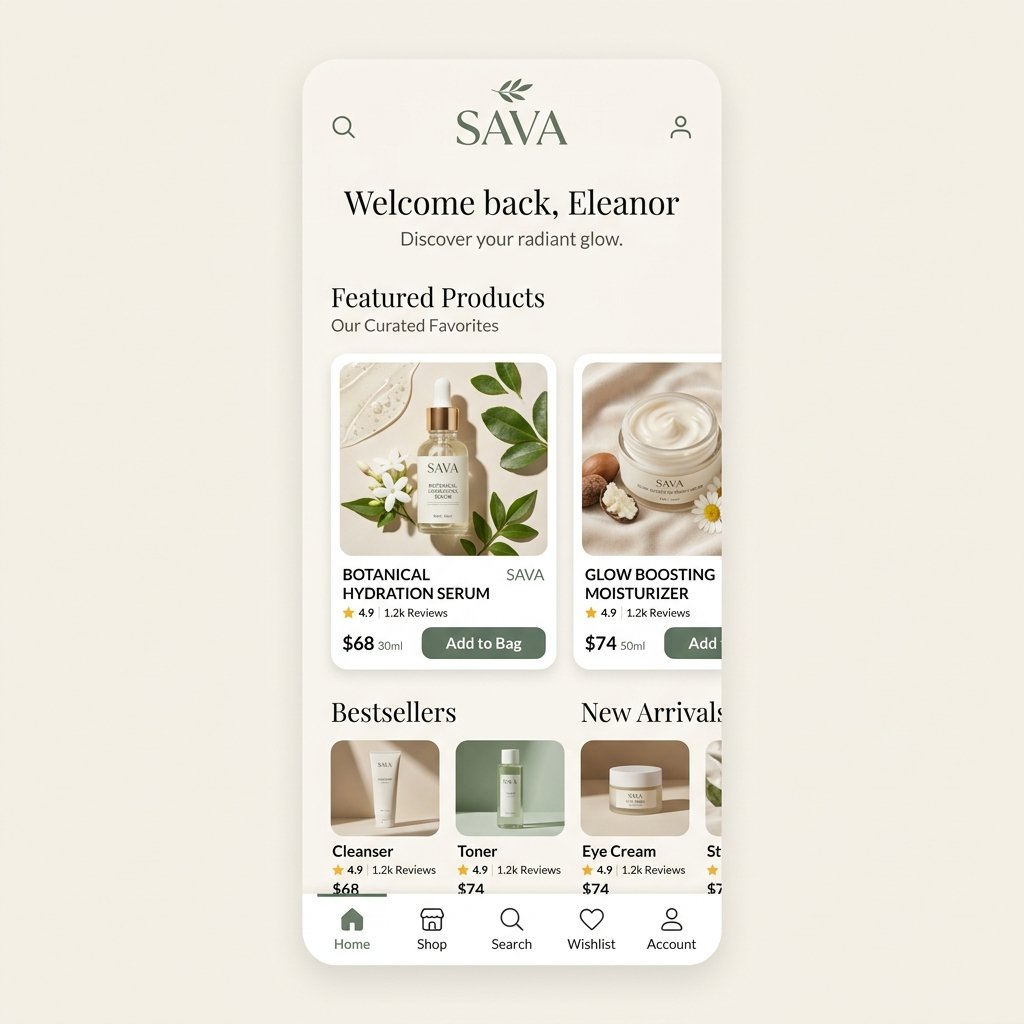 Sava Skincare Mobile App